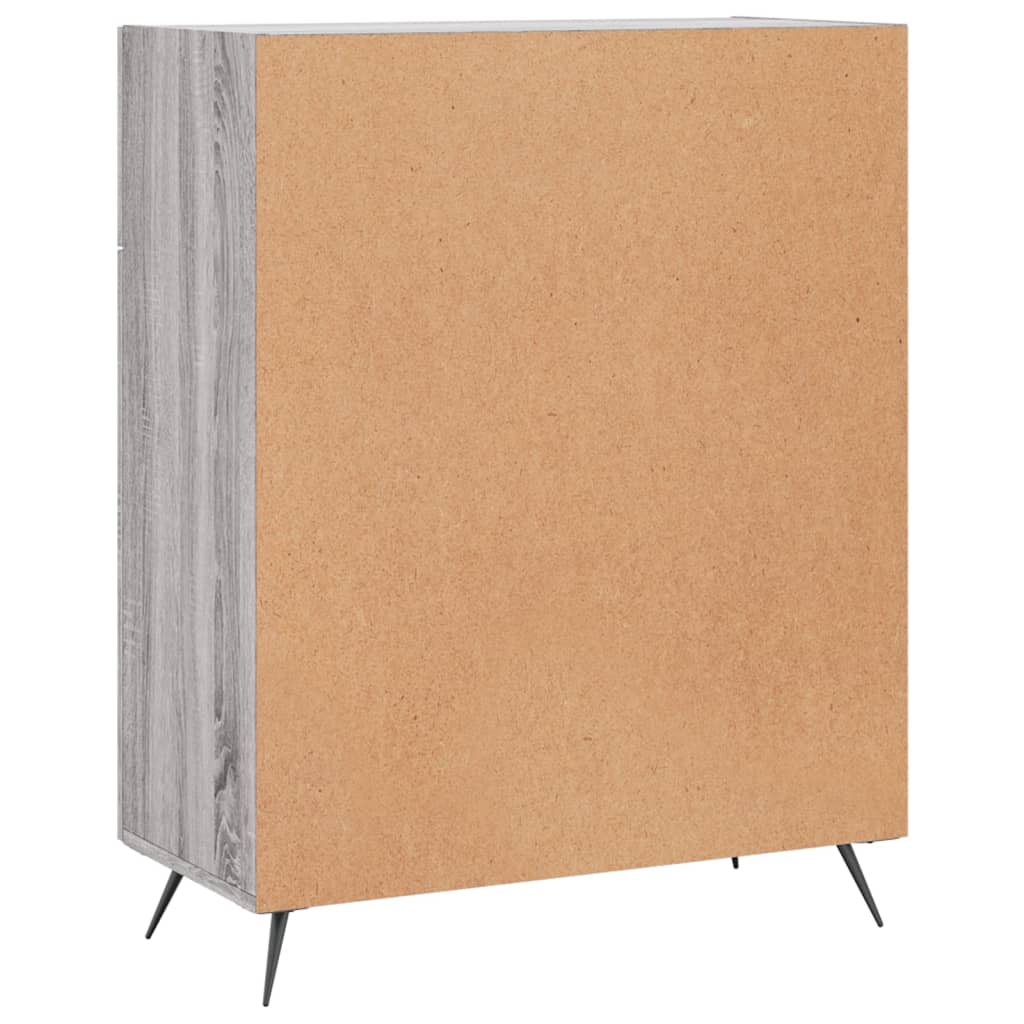 Sideboard Grau Sonoma 69,5x34x90 cm Holzwerkstoff